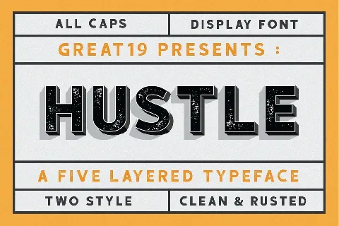 Hustle Display Free font