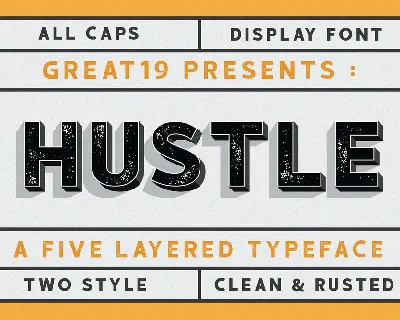 Hustle Display Free font