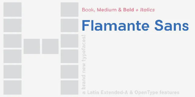 Flamante Sans font