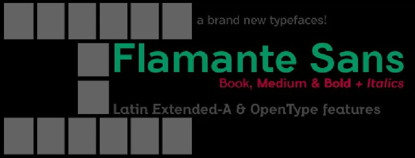 Flamante Sans font