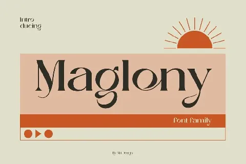 Maglony font