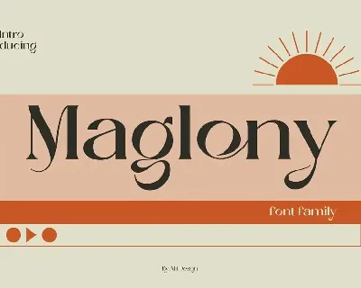 Maglony font