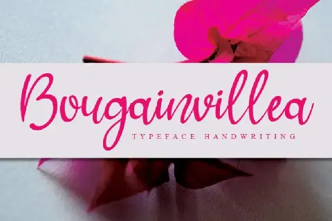 Bougainvillea Handwritten font