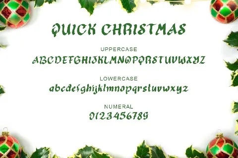 Quick Christmas Demo font