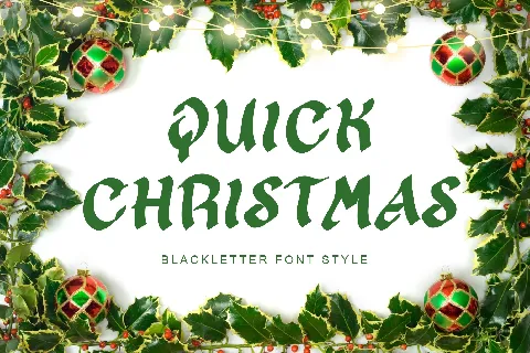 Quick Christmas Demo font