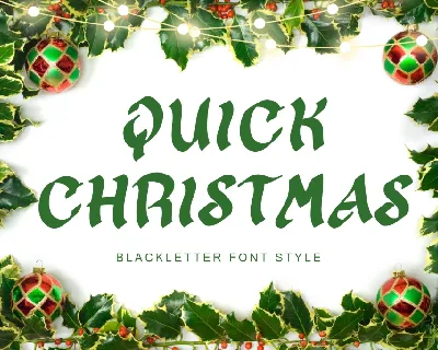 Quick Christmas Demo font