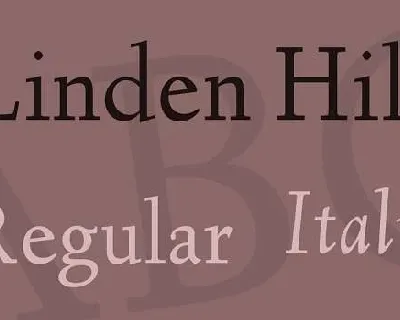 Linden Hill font