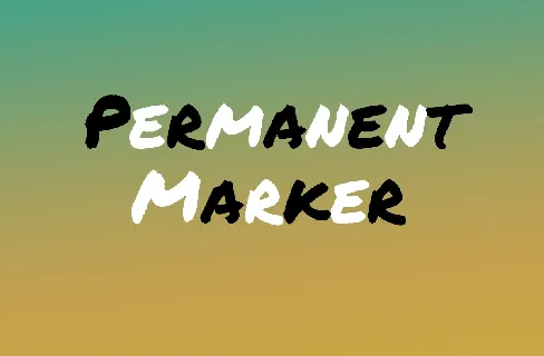 Permanent Marker font