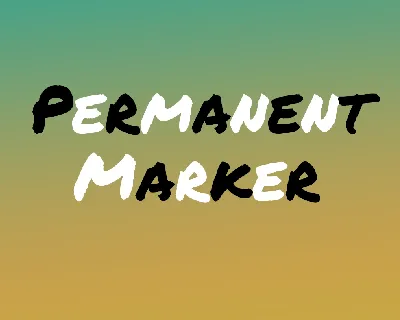 Permanent Marker font