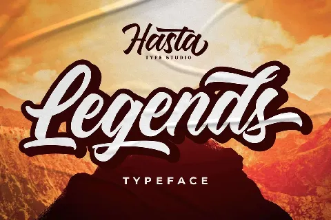 Legends Brush Script Typeface font