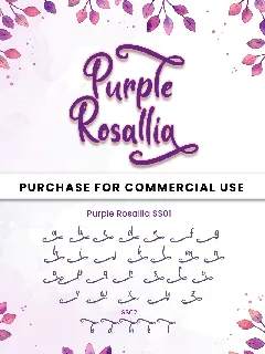 Purple Rosallia - Personal Use font