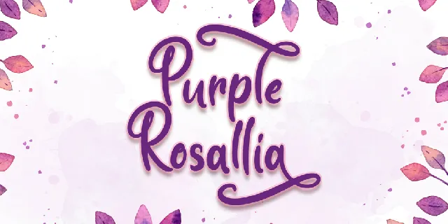 Purple Rosallia - Personal Use font