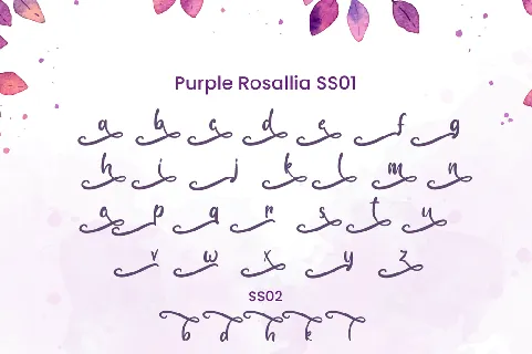 Purple Rosallia - Personal Use font