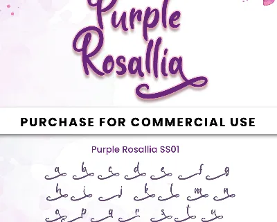 Purple Rosallia - Personal Use font