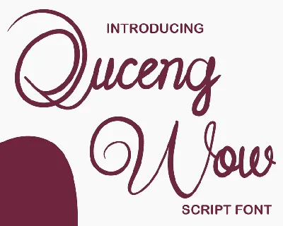 Quceng Woc font