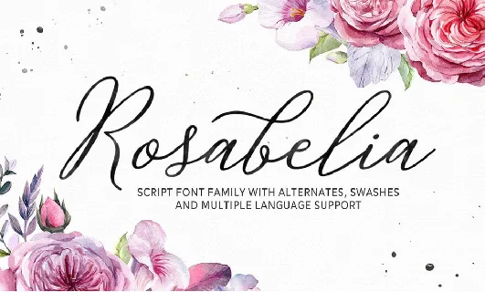 Rosabelia font