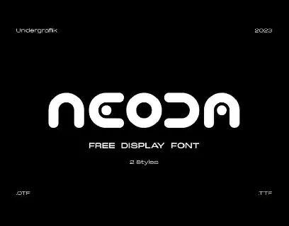 Neoda font