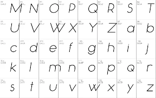 Occupied font