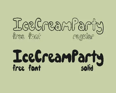IceCreamParty font
