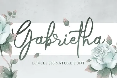 Gabrietha Signature font