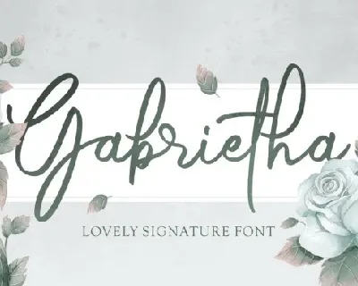 Gabrietha Signature font