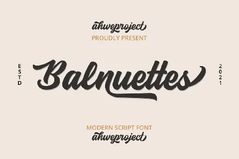 Balnuettes font