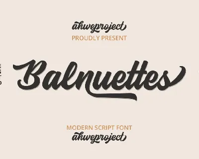 Balnuettes font