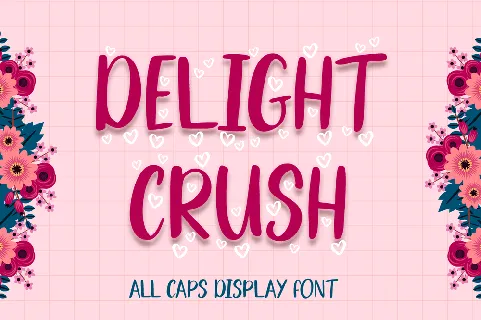 Delight Crush - Personal Use font