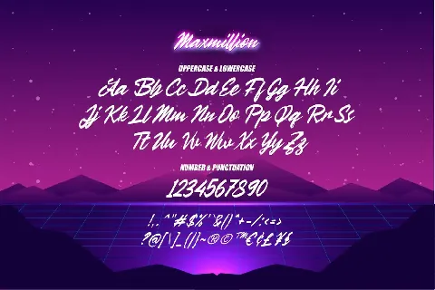 Maxmillion font