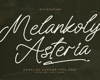 Melankoly Asteria font