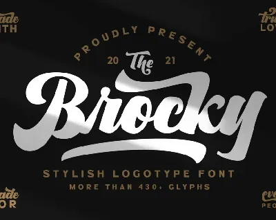 The Brocky font