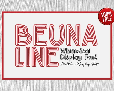 Beuna Line font