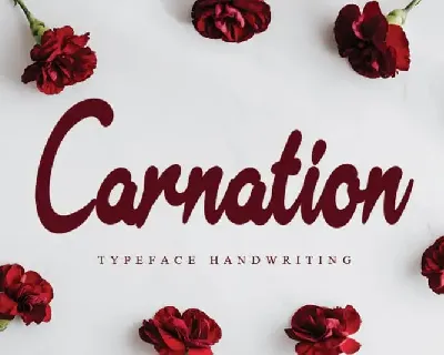 Carnation Handwritten font