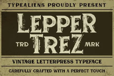 Leppertrez font