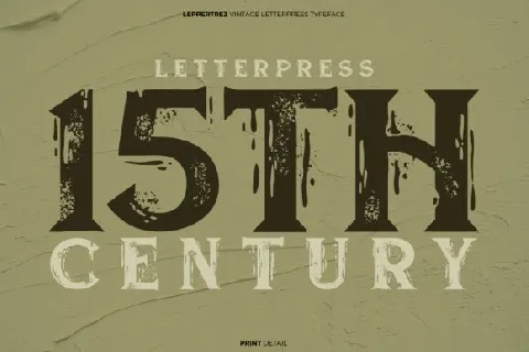 Leppertrez font