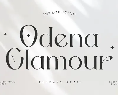 Odena Glamour font