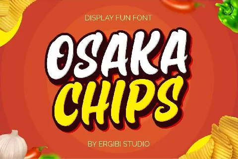 Osaka Chips â€¶Funâ€» font