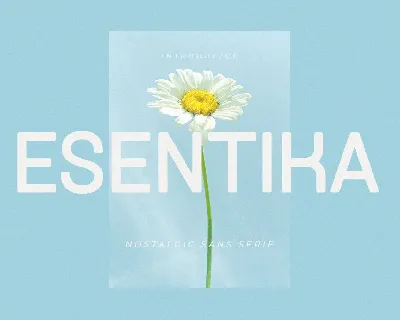 Esentika font