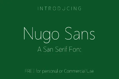 Nugo Sans font