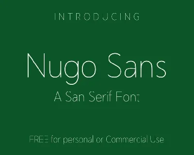 Nugo Sans font