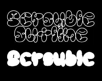 Scrouble font