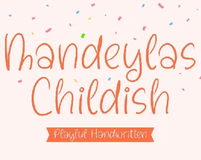 Mandeylas Childish font