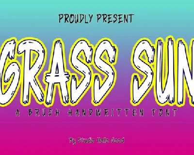 Grass Sun font
