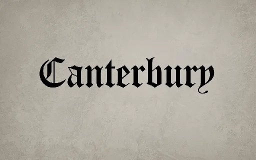 Canterbury font