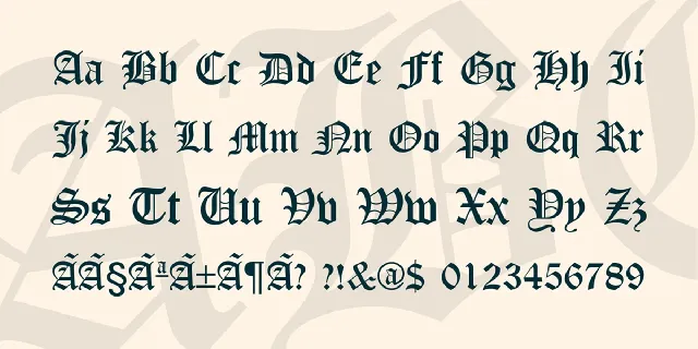 Canterbury font