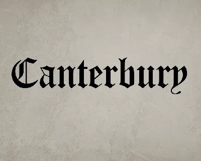 Canterbury font