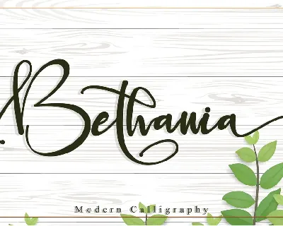 Bethania font