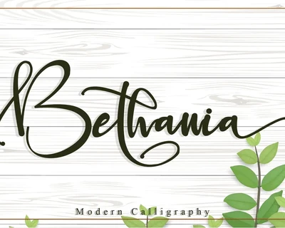 Bethania font