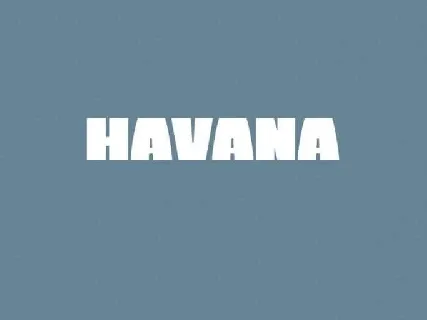 Havana font