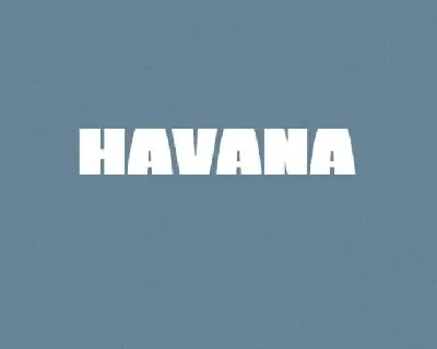 Havana font